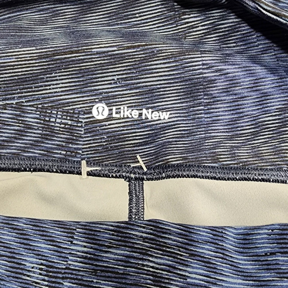 Lululemon Wunder Under Hi-Rise Tight Blocked Luxtreme 28" Size 6 Battleship Blue - Picture 8 of 8